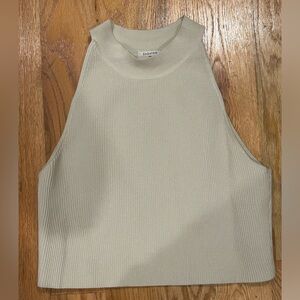 Aritzia Babaton Higb Neck Cream Top